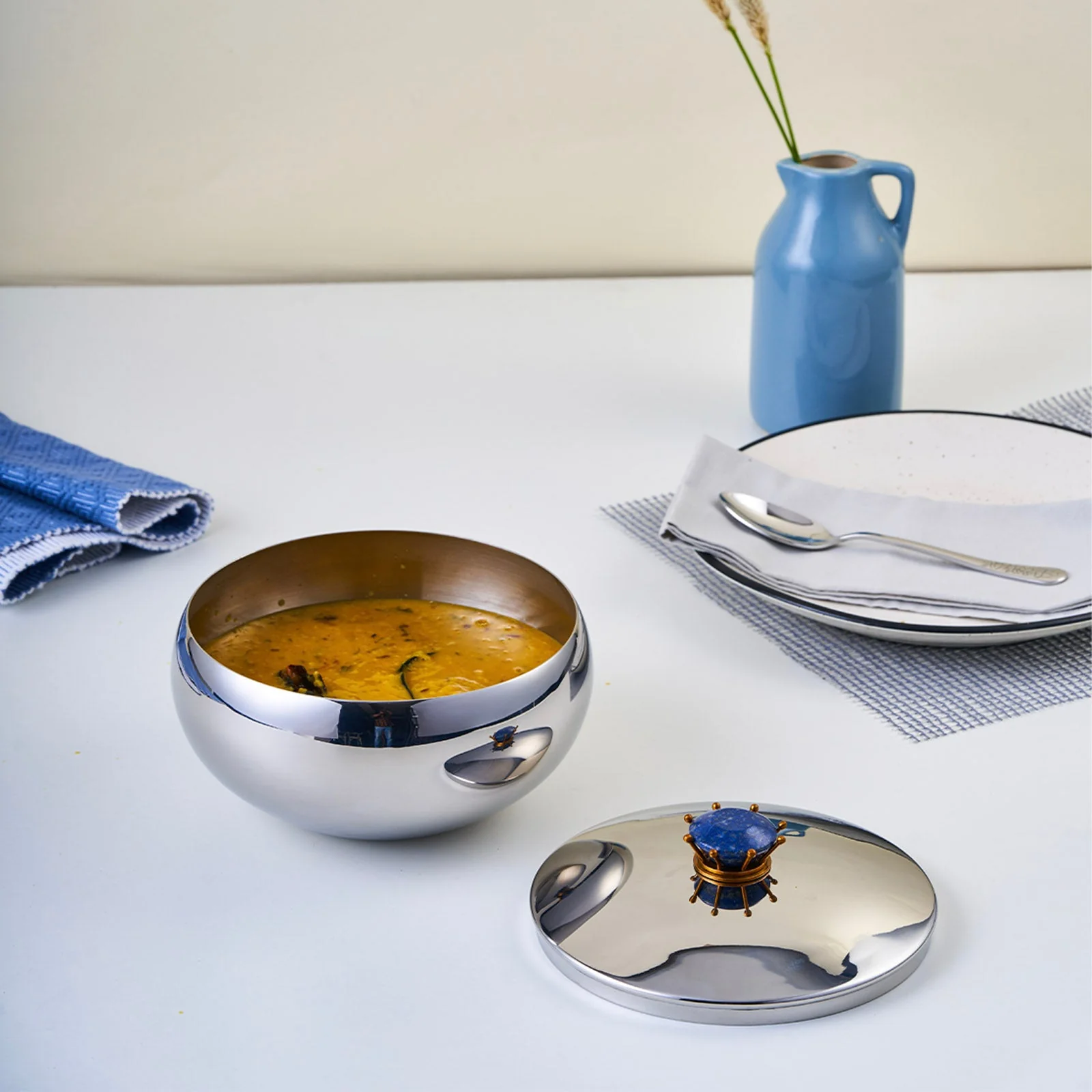 Royal Lapiz Stainless Steel Serving Bowl – Medium - Image 4