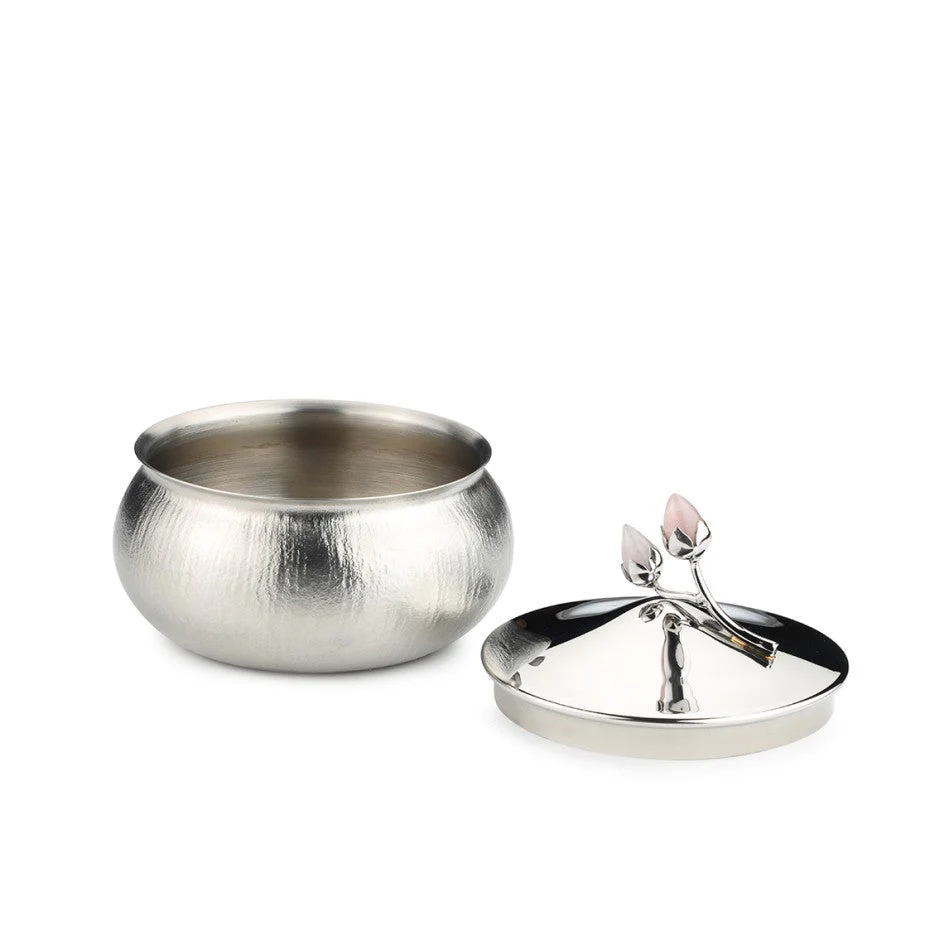 Rose Quartz Designer Bowl with Lid – Small & Elegant - Image 13