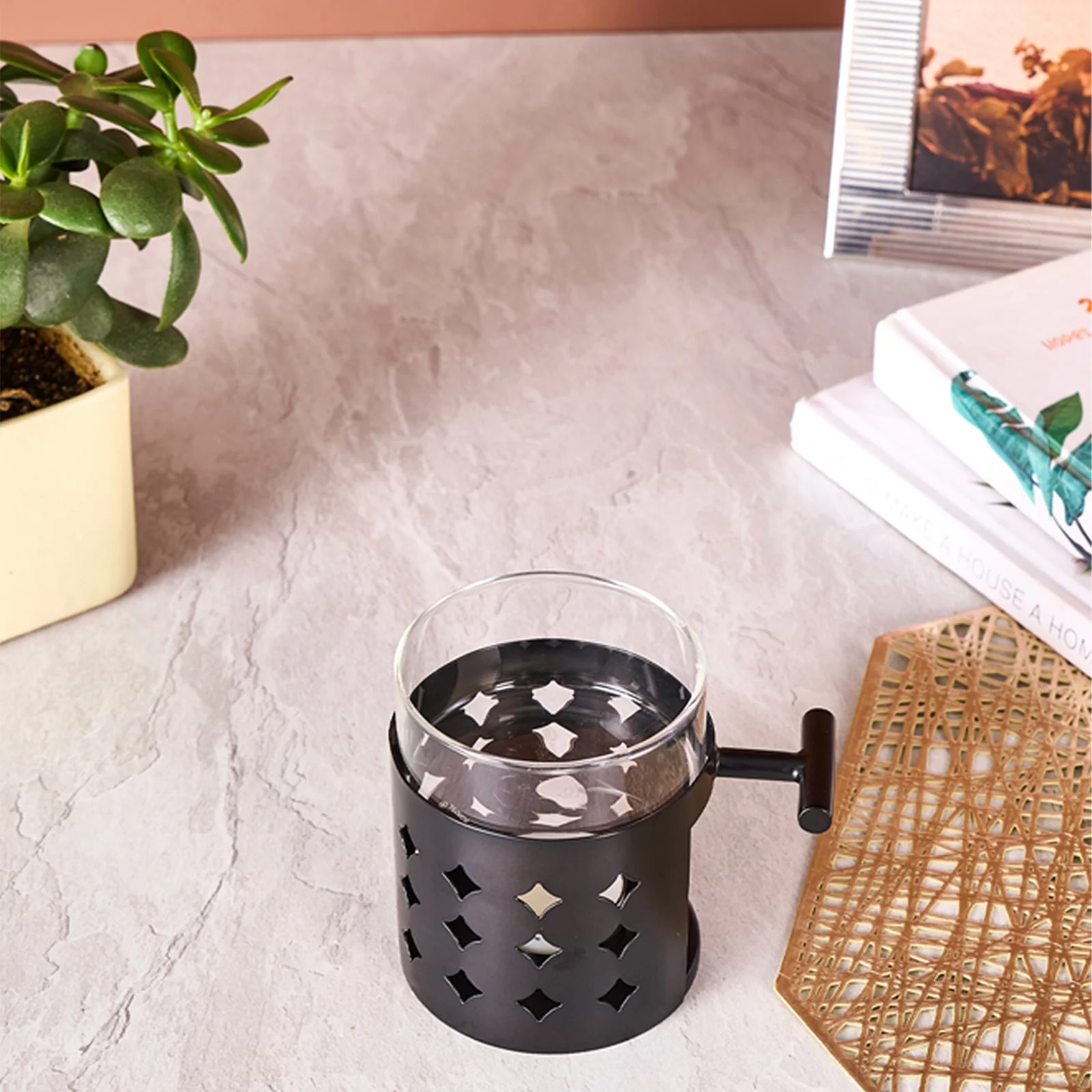 Stainless Steel Diffuser Diamond Shape | Black - Image 3