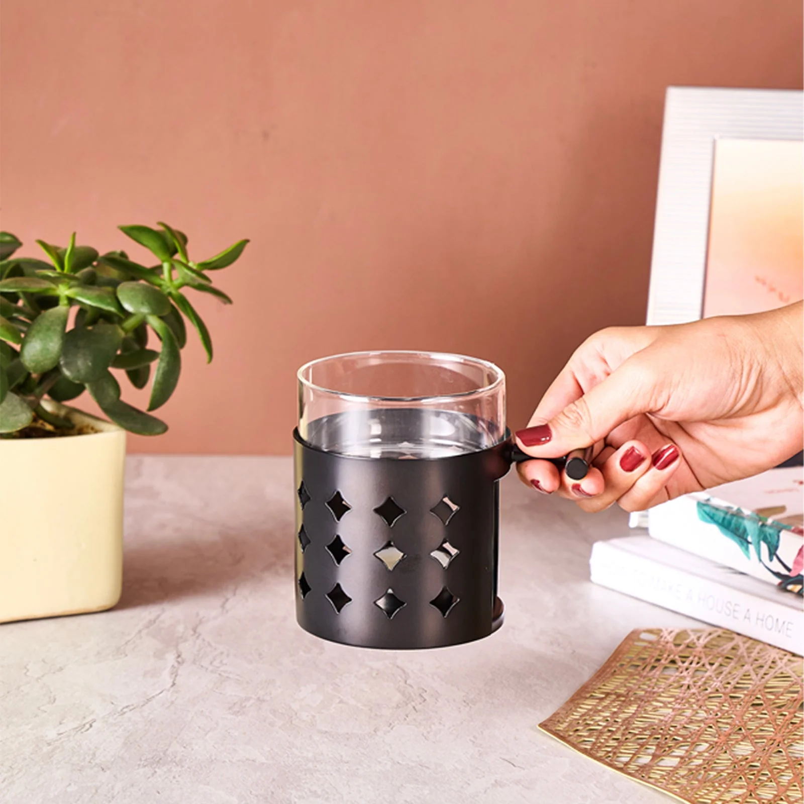 Stainless Steel Diffuser Diamond Shape | Black - Image 7