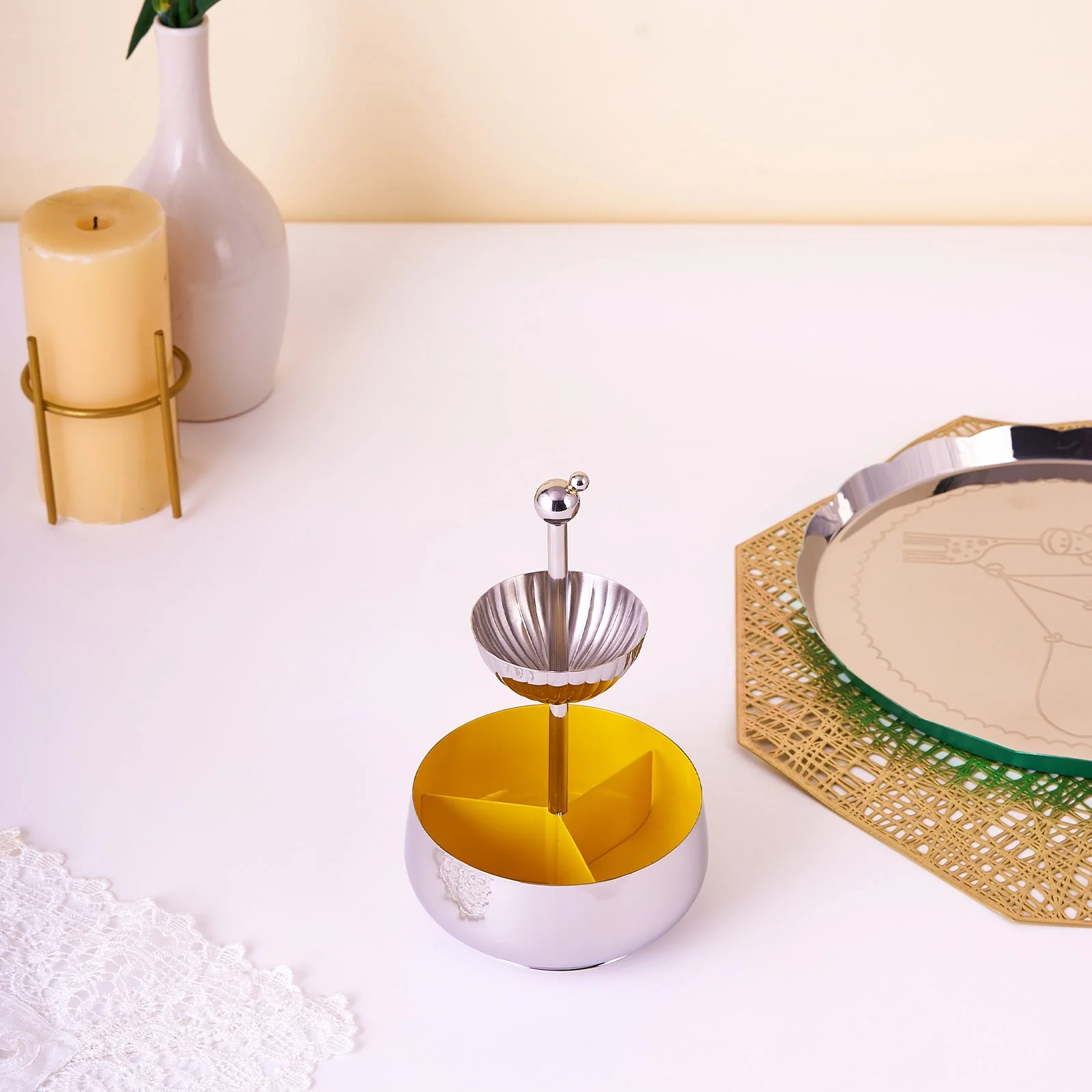 Dancing Doll Tea Caddy | Yellow - Image 4