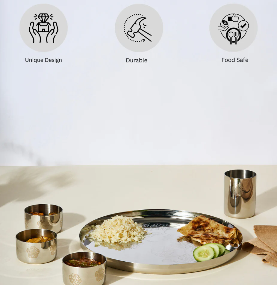 Eden Thali | Elegant Luxury Dinner Set - Image 11