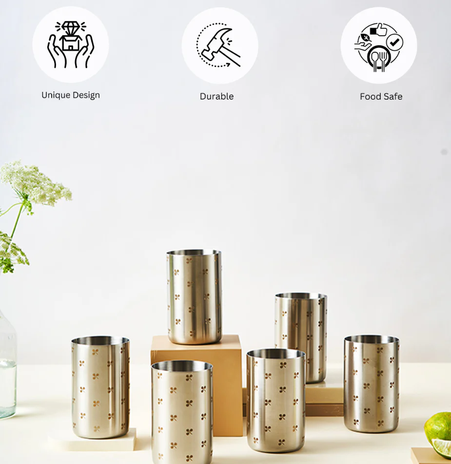 Zenith Stainless Steel Tumbler | Set of 6 - Image 7